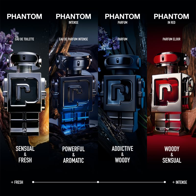 Rabanne Phantom In Red parfém – náhradní náplň pro muže 200 ml (obrázek 5)