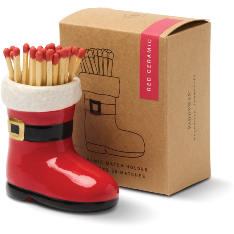 Paddywax Santa Boot Match Holder tændstikker 25 stk.