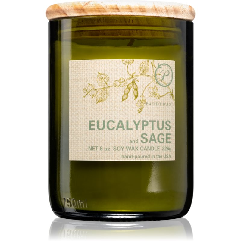 Paddywax Eco Green Eucalyptus & Sage dišeča sveča 226 g