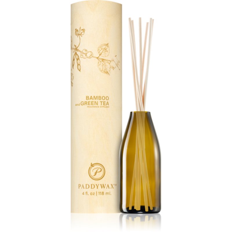 Paddywax Eco Green Bamboo & Green Tea kvapų difuzorius su užpildu 118 ml