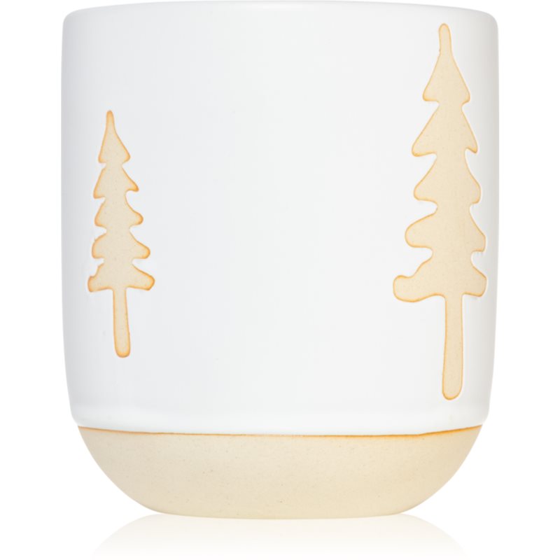 Paddywax Cypress & Fir White Glazed Raw Ceramic vonná svíčka 240 g