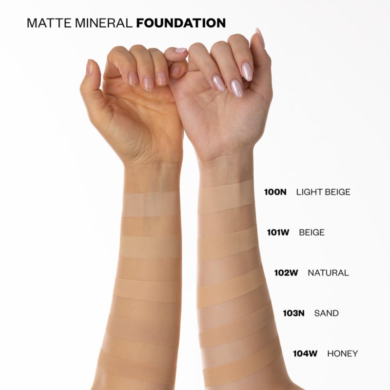 Paese Mineral Line Matte Mineral Powder Foundation Matt Shade 104W Honey 7 G