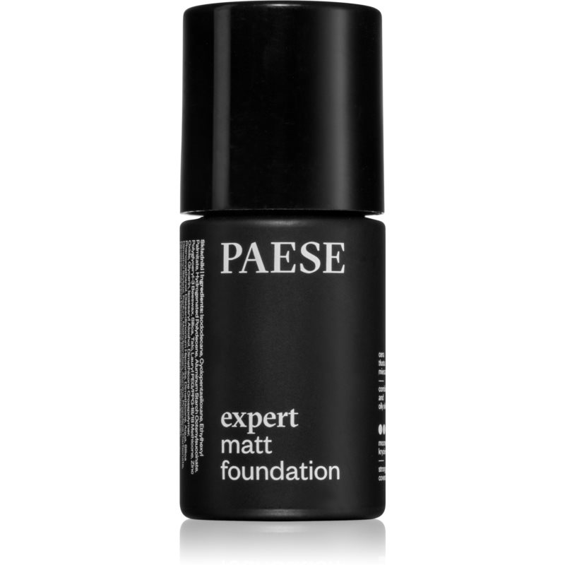 Paese Expert Matt Foundation Mattifying Mousse Foundation For Combination To Oily Skin Natural Beige 30 Ml