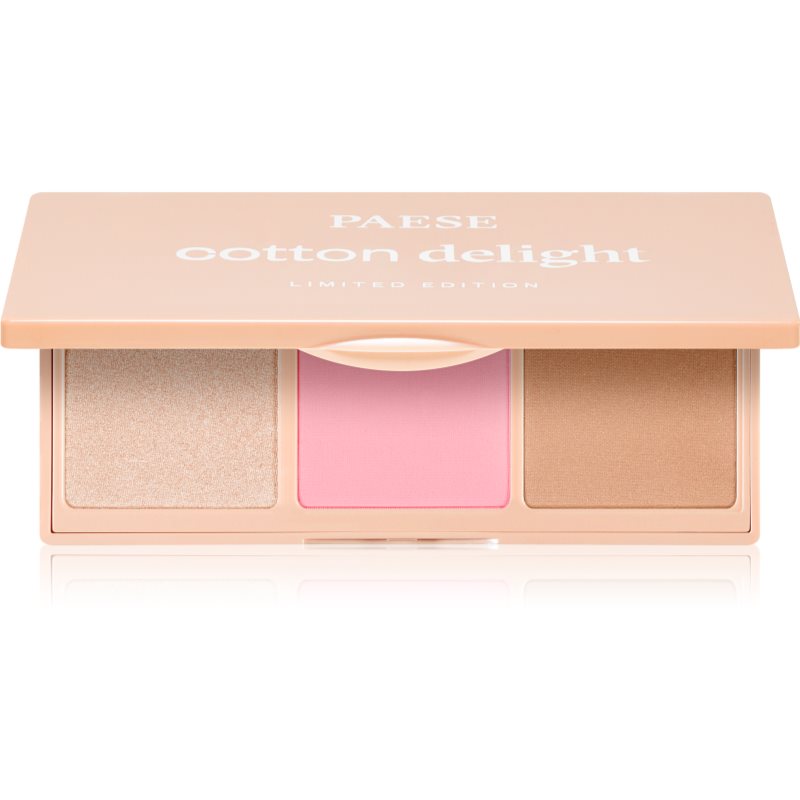 Paese Cotton Delight Contour Palette Púderes highlight és kontúr paletta árnyalat 01 Pink 9 g
