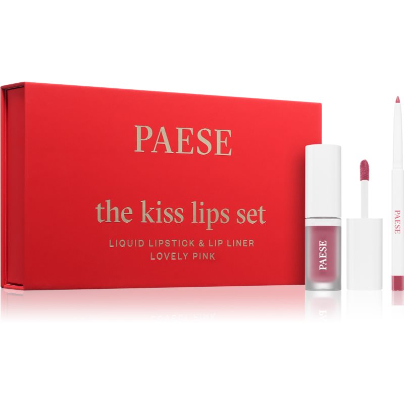 Paese The Kiss Lips Set Lovely Pink poklon set 03 Lovely Pink nijansa