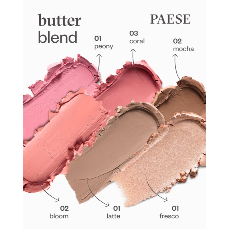 Paese Butter Blend Bronze Stick krémový bronzer v tyčince odstín 01 Latte 6 g (obrázek 3)