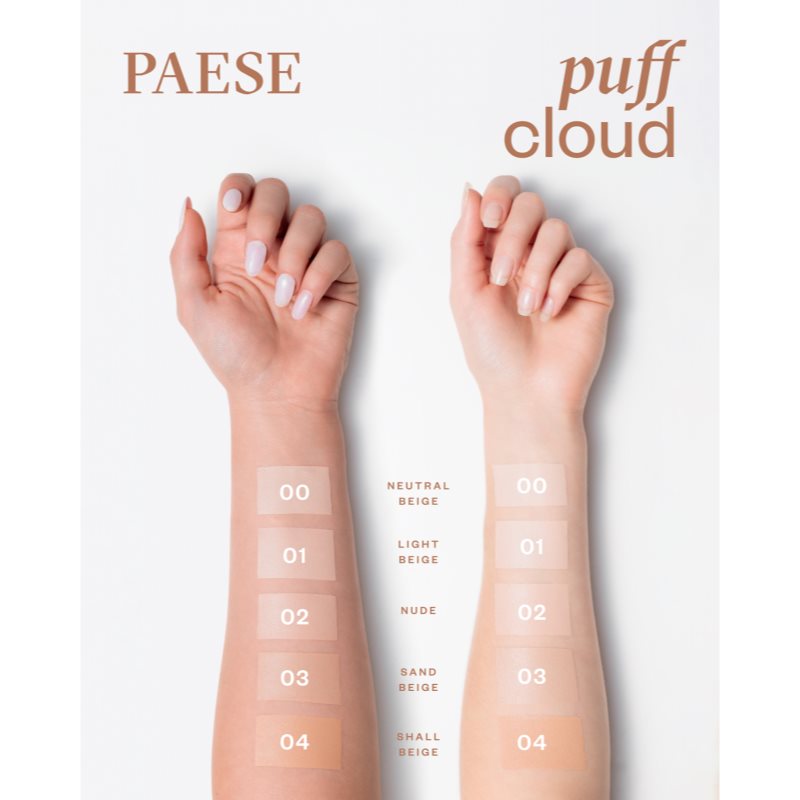Paese Puff Cloud Foundation ultra lehký make-up SPF 20 odstín 02 Nude 37 ml (obrázek 3)