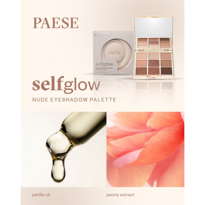 Paese Self Glow Eyeshadow Palette paletka očních stínů 12.5 g (obrázek 4)