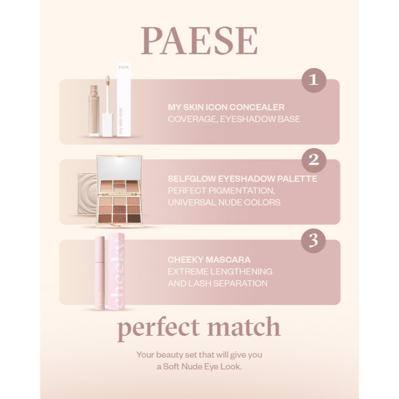 Paese Self Glow Eyeshadow Palette paletka očních stínů 12.5 g (obrázek 5)