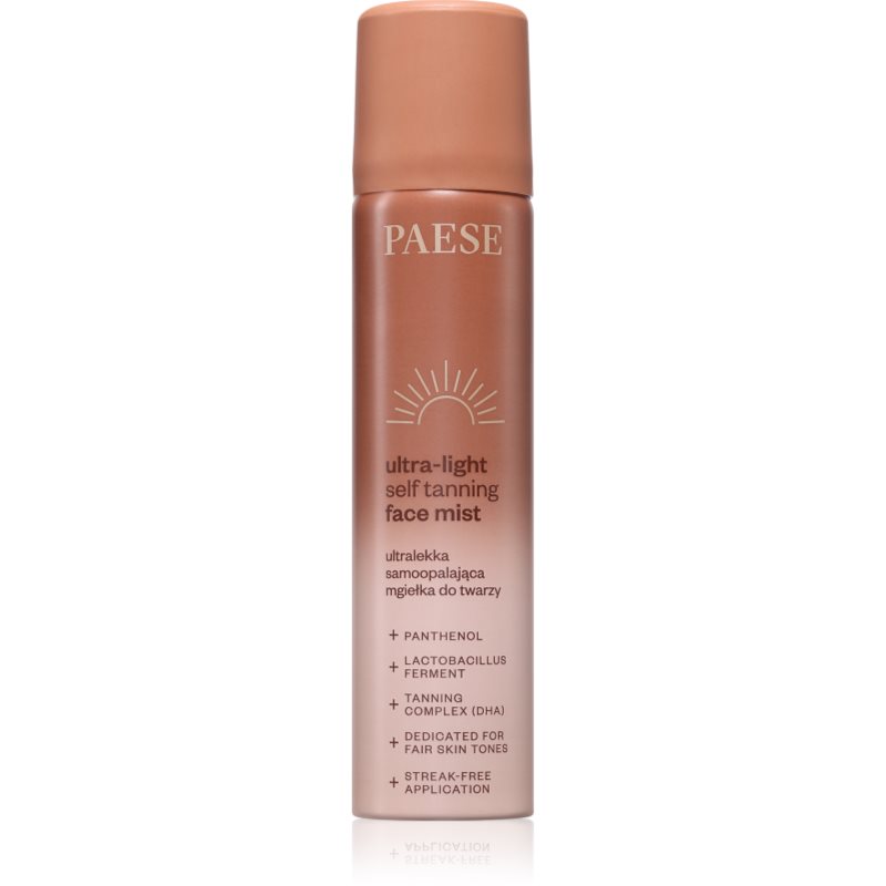 Paese Ultra-light Self Tanning Face Mist samoopalovací mlha na obličej 75 ml