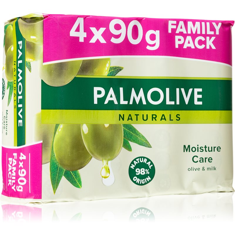 Palmolive Naturals Milk & Olive Szilárd szappan 4x90 g