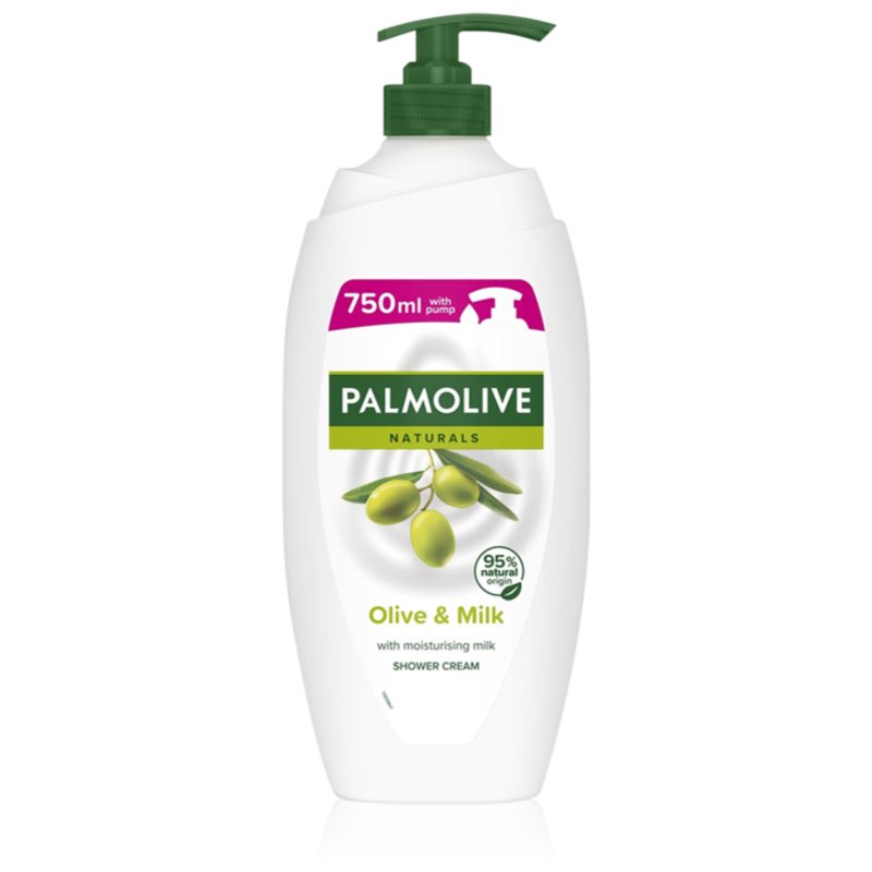 Palmolive Naturals Olive Creme-Gel für Bad und Dusche mit Auszügen aus Oliven mit Pumpspender 750 ml