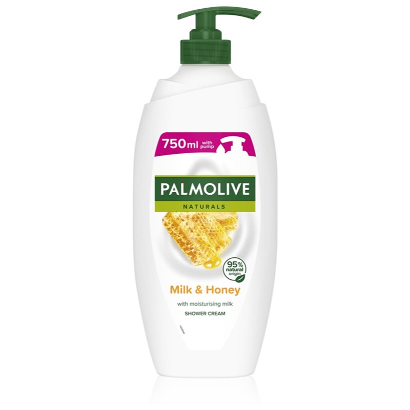 Palmolive Naturals Milk & Honey кремовий гель для душу та ванни з екстрактом меду та молока з дозатором 750 мл