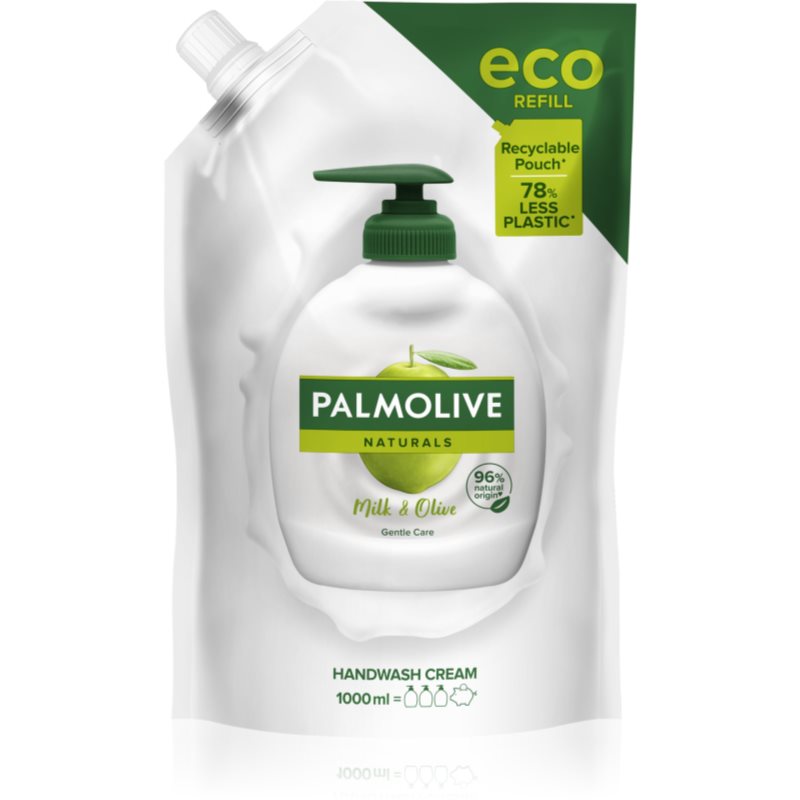 Palmolive Naturals Milk & Olive натуральне рідке мило для рук змінне наповнення 1000 мл