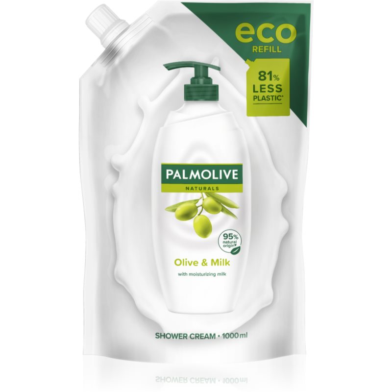 Palmolive Naturals Milk & Olive antistresový sprchový gél náhradná náplň 1000 ml