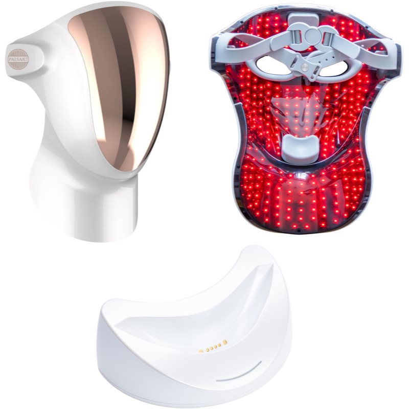 PALSAR7 Exclusive Set Professional LED Mask & Galvanic Iron set za zvýhodněnou cenu White/Gold (obrázek 3)
