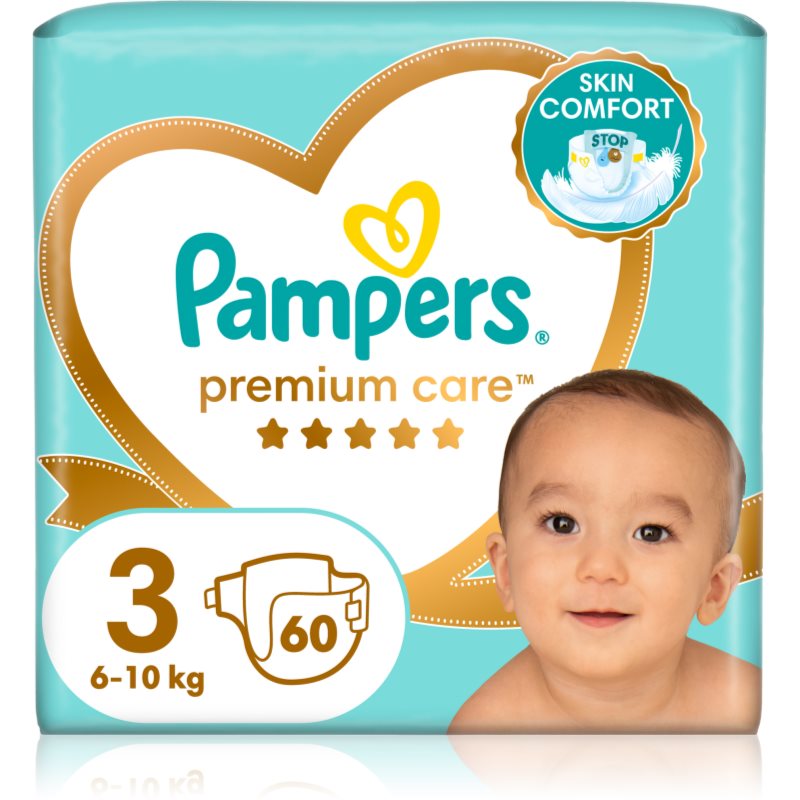 Pampers Premium Care Size 3 jednorázové pleny 6-10 kg 60 ks