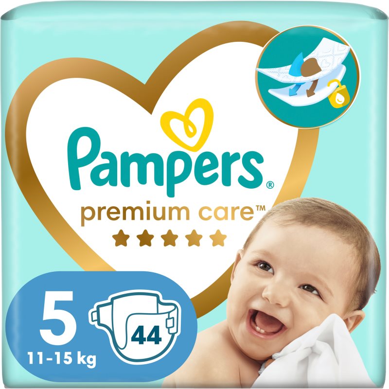 Pampers Premium Care Size 5 одноразові підгузки 11-16 Kg 44 кс