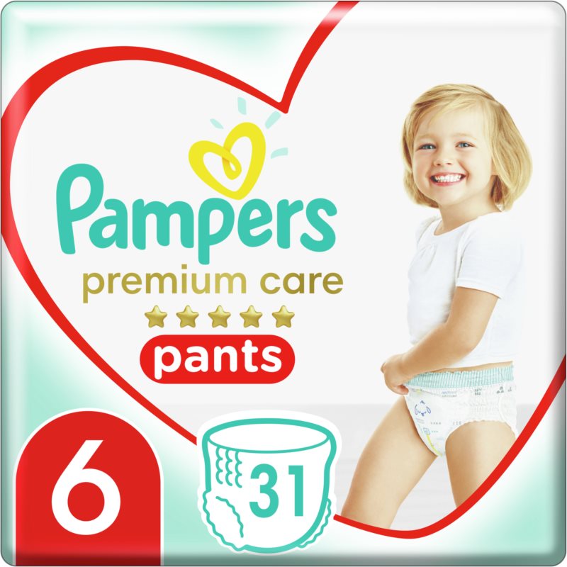 Pampers Premium Care Pants Extra Large Size 6 sauskelnės-kelnaitės (užmaunamos) 15+ kg 31 vnt.