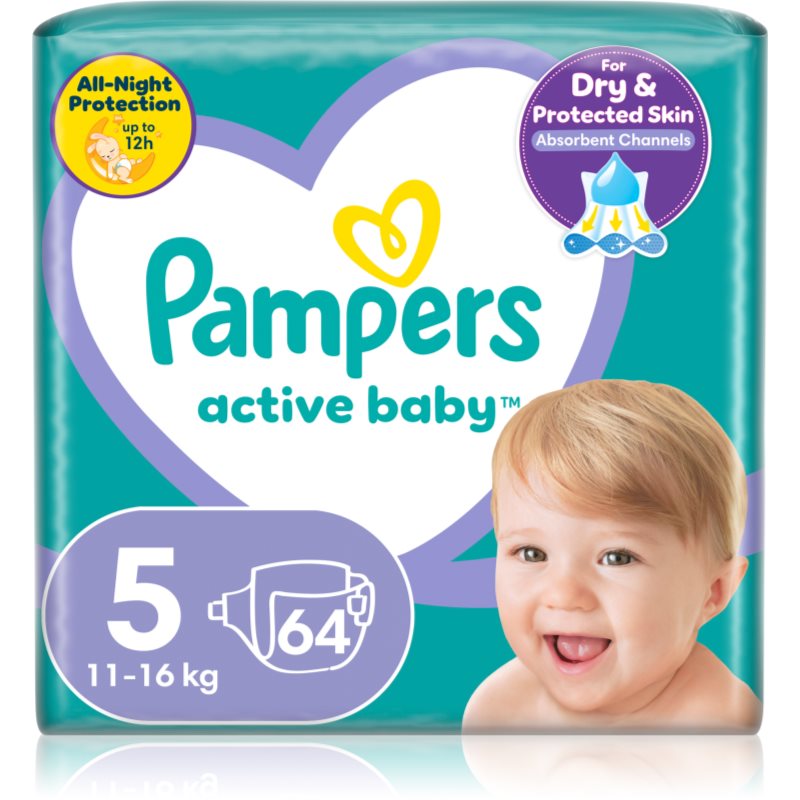 Pampers Active Baby Size 5 jednorázové pleny 11-16 kg 64 ks