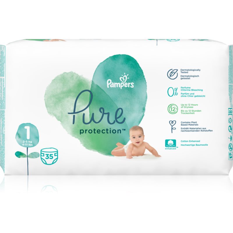 

Pampers Pure Protection Size 1 підгузки (2-5 kg