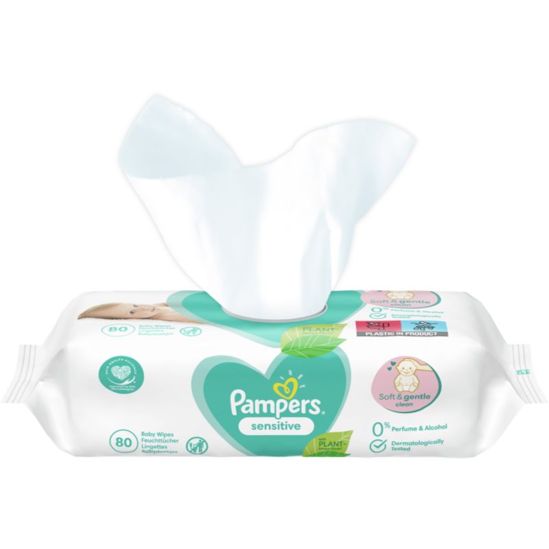 Pampers Sensitive XXL Wet Wipes For Kids For Sensitive Skin 15x80 Pc