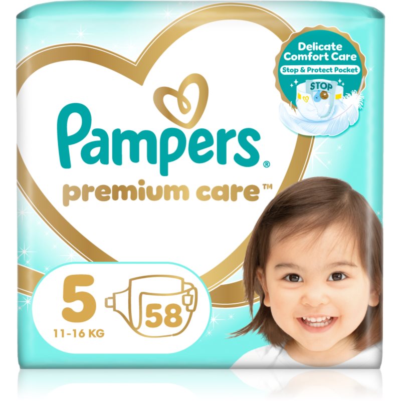 Pampers Premium Care Size 5 Einwegwindeln 11-16 kg 58 St.