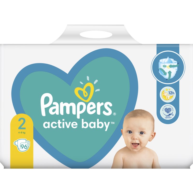 Pampers Active Baby Size 2 plenice za enkratno uporabo 4-8 kg 96 kos