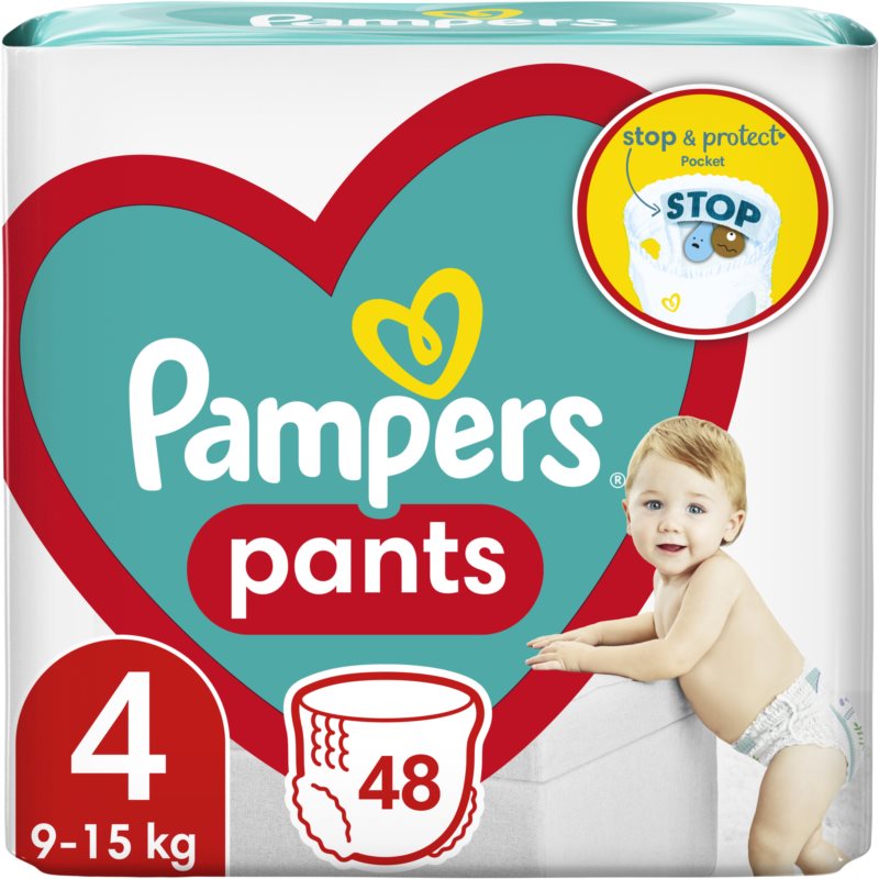 Pampers Active Baby Pants Size 4 Disposable Nappy Pants 9-16 Kg 48 Pc