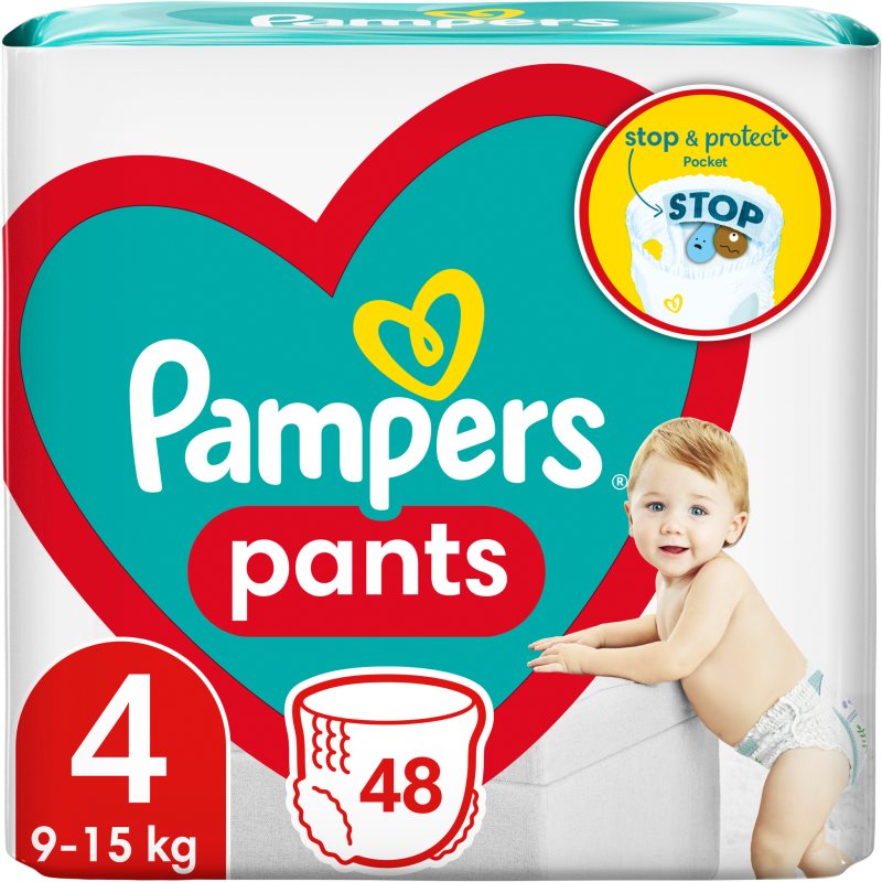 Pampers Active Baby Pants Size 4 одноразові підгузки-трусики 9-16 kg 48 кс