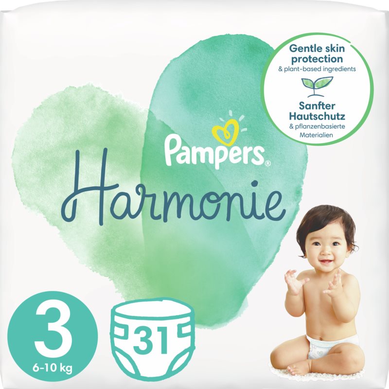 Pampers Harmonie Value Pack Size 3 одноразові підгузки 6 – 10 Kg 31 кс