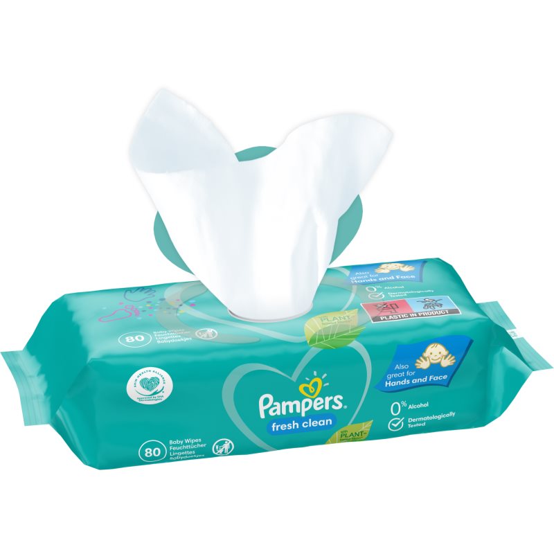 Pampers Fresh Clean XXL Wet Wipes For Kids For Sensitive Skin 6x80 Pc
