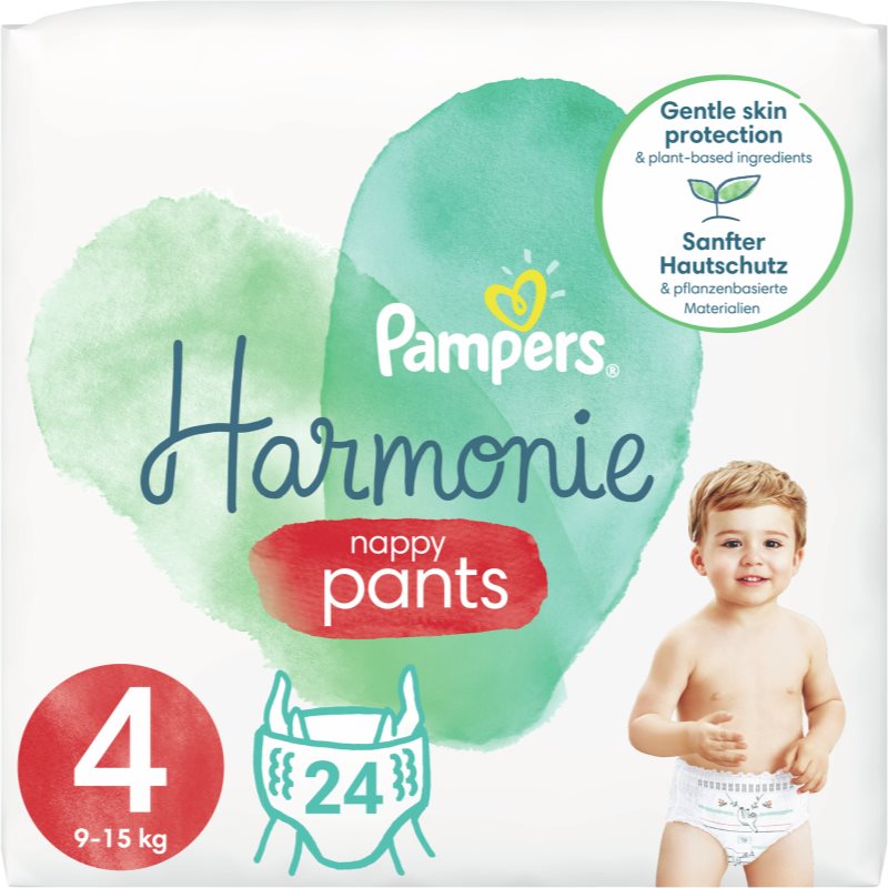 E-shop Pampers Harmonie Pants Size 4 plenkové kalhotky 9-15 Kg 24 ks