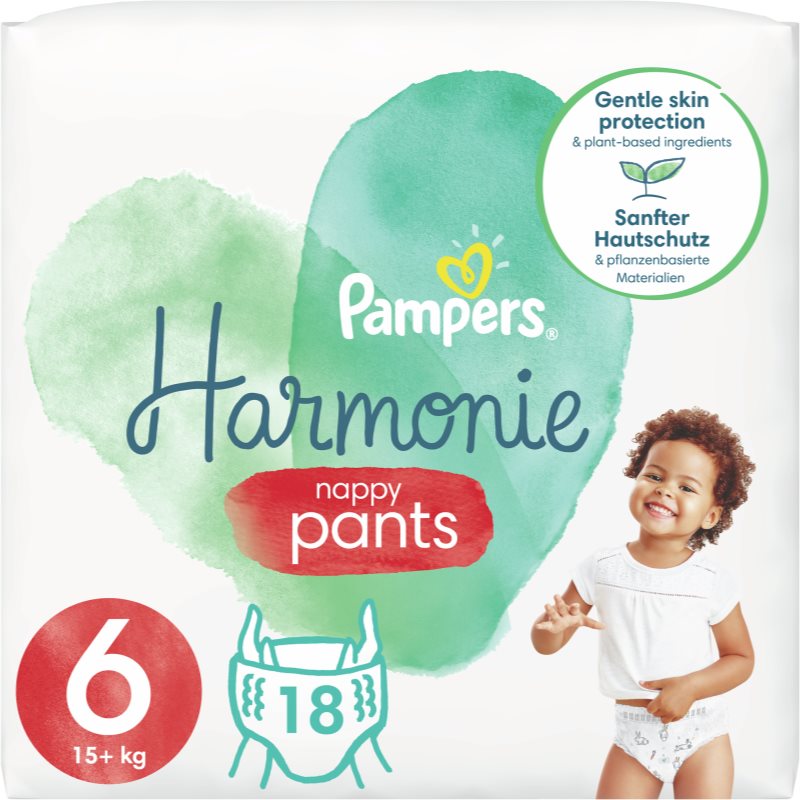 Pampers Harmonie Pants Size 6 byxblöjor 15+ kg 18 st. unisex