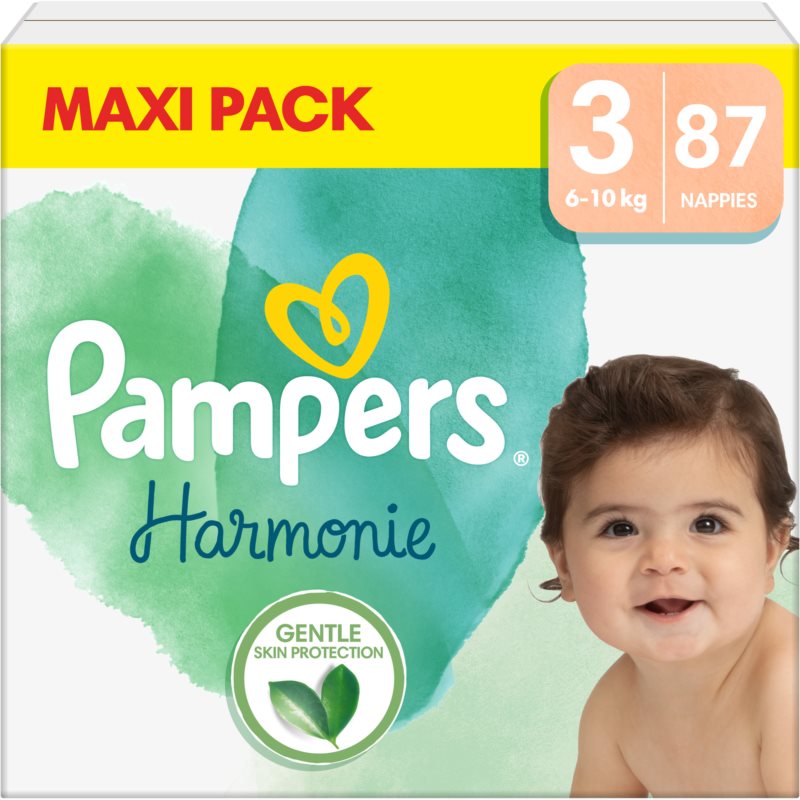 Pampers Harmonie Size 3 couches jetables 6-10 kg 87 pcs unisex