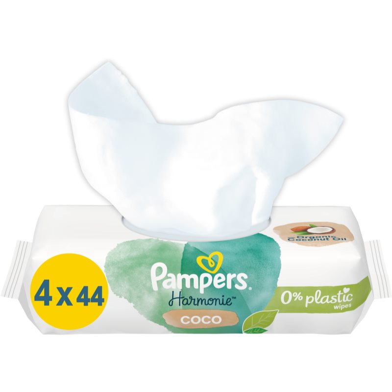 Pampers Harmonie Coconut Pure Wet Wipes For Kids 4x44 Pc