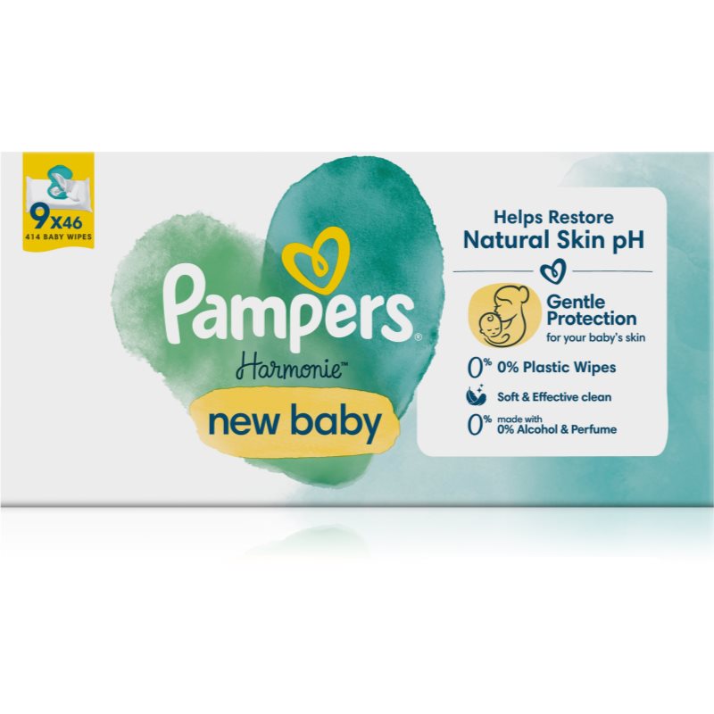 Pampers Harmonie New Baby υγρά μαντηλάκια καθαρισμού για παιδιά 414 τμχ φωτογραφία