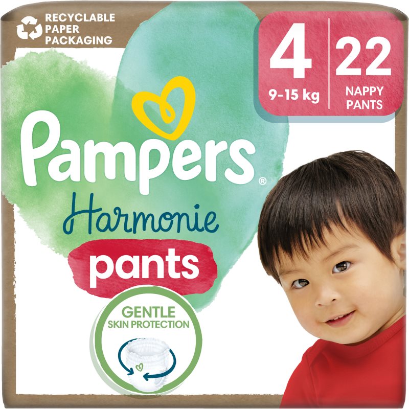 Pampers Harmonie Pants Size 4 hlačne plenice 9-15 kg 22 kos