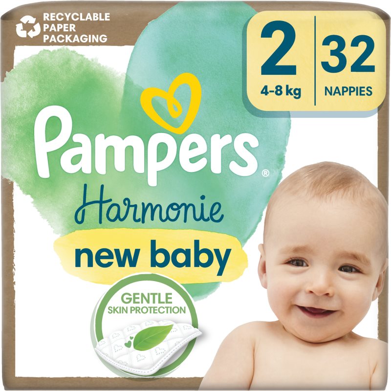 Pampers Harmonie Size 2 disposable nappies 4-8 kg 32 pc
