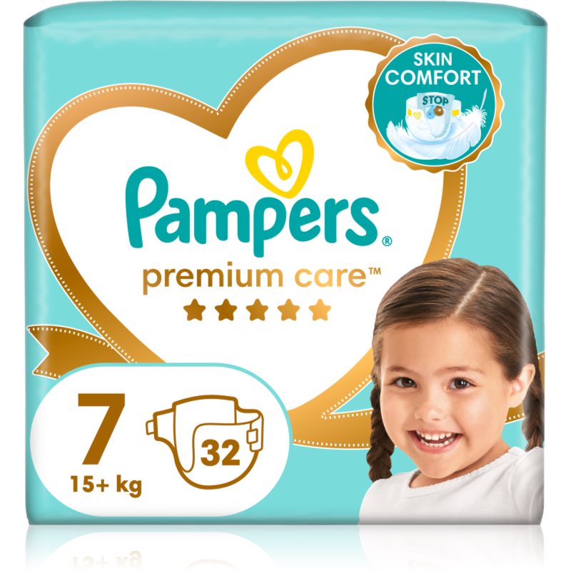 Pampers Premium Care Size 7 couches jetables 15+ kg 32 pcs unisex