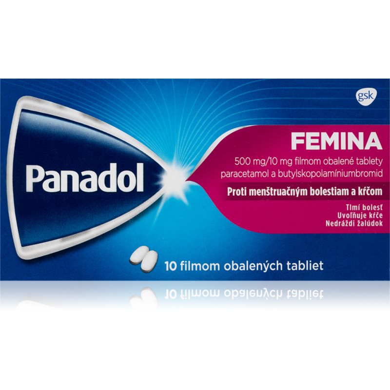 Panadol Panadol Femina 500mg/10mg filmom obalené tablety pre pokojnú menštruáciu 10 tbl kúpite na Notino.sk