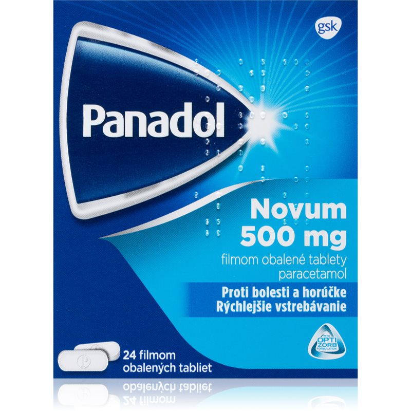 Panadol Panadol Novum 500 mg filmom obalené tablety na zníženie horúčky a tlmenie bolesti 24 tbl kúpite na Notino.sk