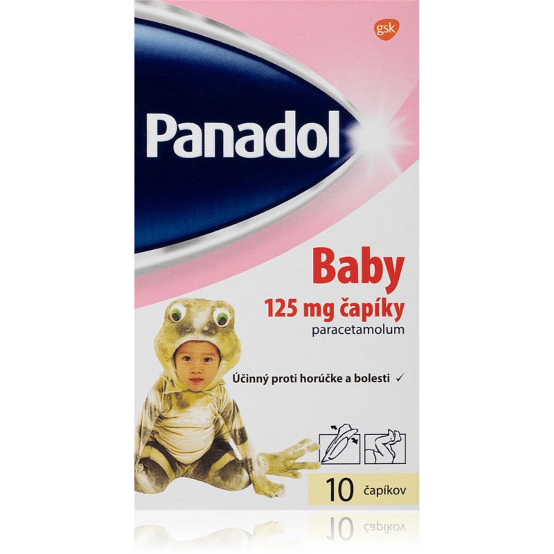 Panadol Panadol Baby 125mg čapíky na zníženie horúčky a tlmenie bolesti 10 ks kúpite na Notino.sk