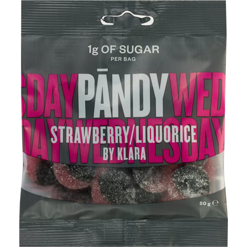 E-shop Pändy Candy Strawberry/Liquorice by Klara želé bonbóny 50 g