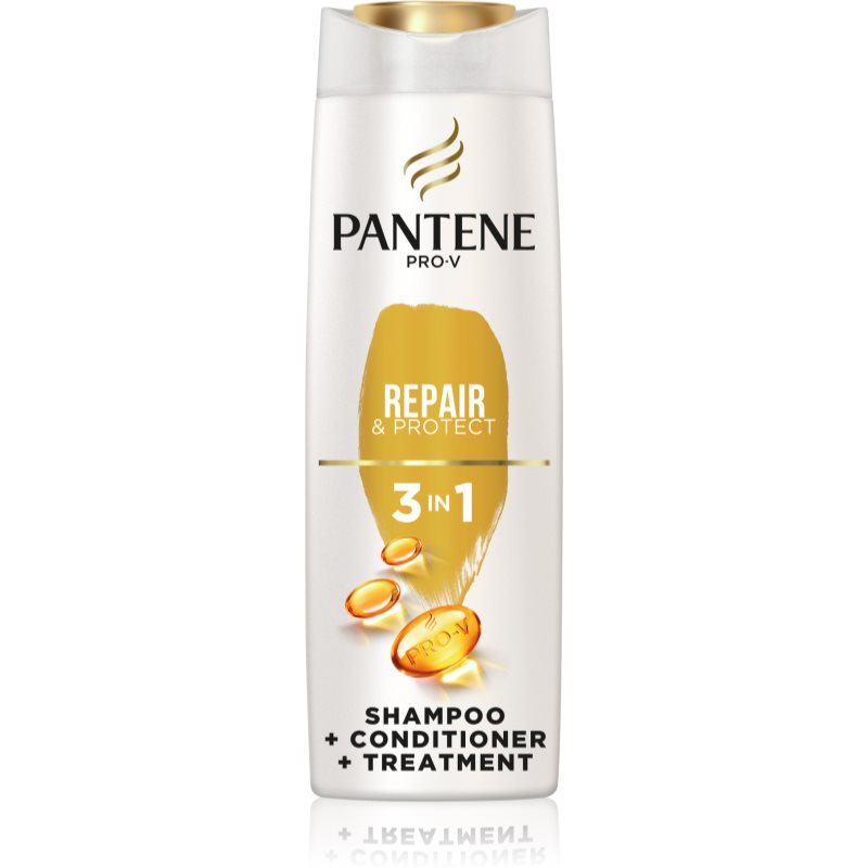 Pantene Intensive Repair (Repair & Protect) 3 in 1 360 ml šampón pre ženy na poškodené vlasy