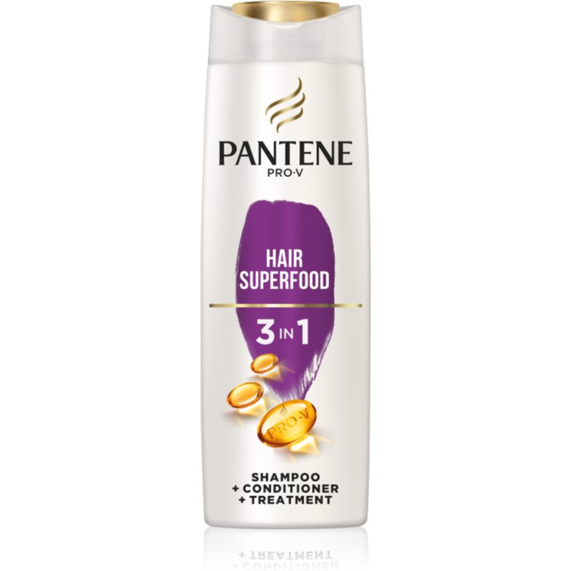 E-shop Pantene Hair Superfood Full & Strong šampon 3 v 1 360 ml