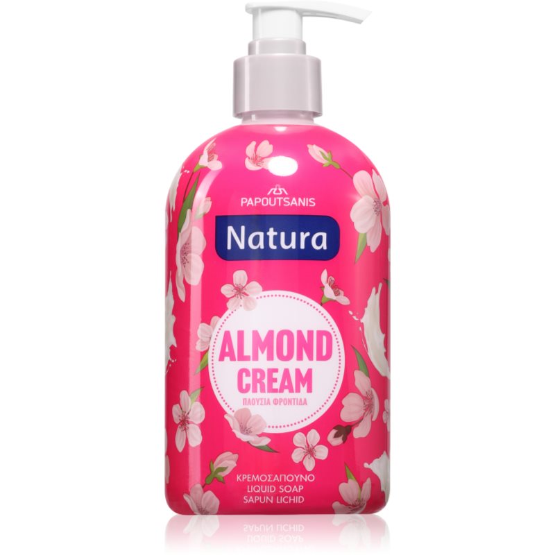 PAPOUTSANIS Natura Almond Cream tekuté mydlo 480 ml