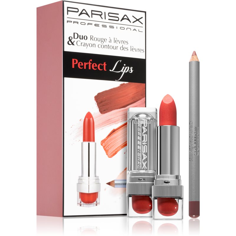 Parisax Perfect Lips Duo dekoratyvinės kosmetikos rinkinys Rouge Cardinal (lūpoms) Shade