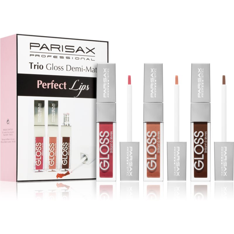 Parisax Perfect Lips Trio lip gloss set Demi-Mat
