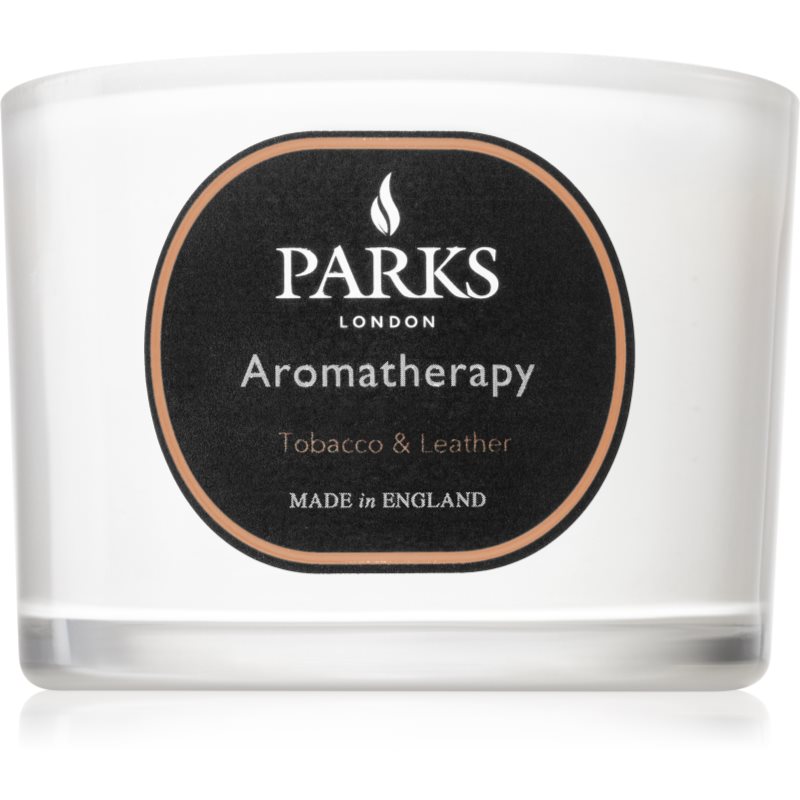 Parks London Aromatherapy Tobacco & Leather ароматна свещ 220 гр.